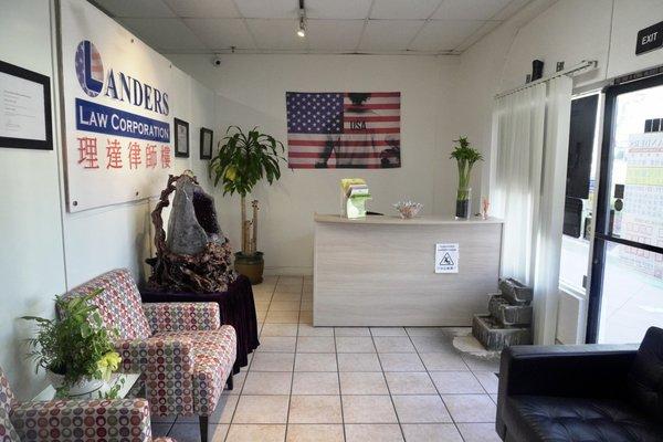 Side profile of lobby.