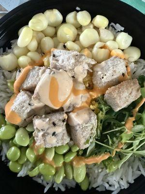 Grilled Tuna Poke Bowl