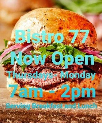 Bistro 77 hours