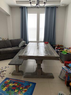 Excuse the mess custom table