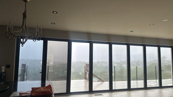 Carlos fixed it in 30 minutes during rainstorm and heavy wind. It wasn't an easy job at all!