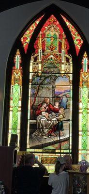 Our 16 ft stained glass window.