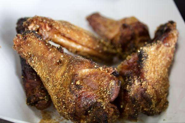 Dry rub smoked wings