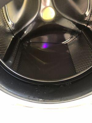 Water sitting inside washer
