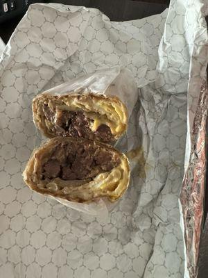Steak and Steak, Egg & Onion Wrap