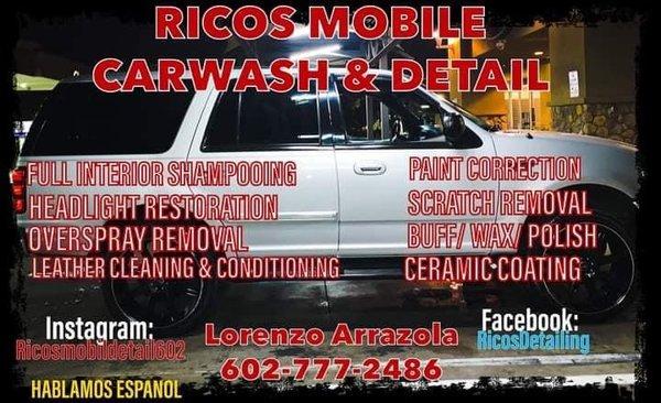Rico’s Mobile Carwash n Detailing