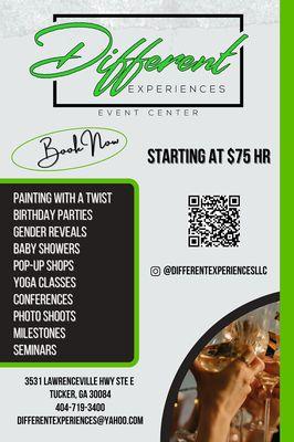 Different Experiences Event Center
