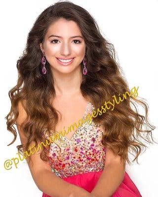 Luscious waves created for our pageant Queen! Prepped by Platinum Images!