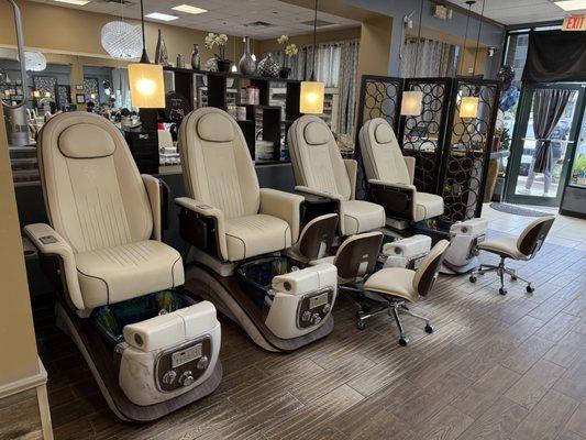All new pedicure chairs