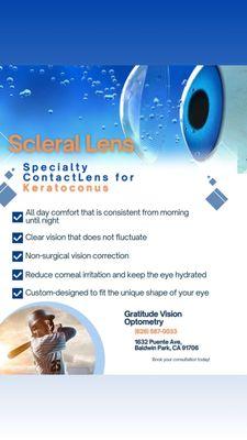 Scleral Lens...Specialty Contact Lens for Keratoconus #scleral #optometry