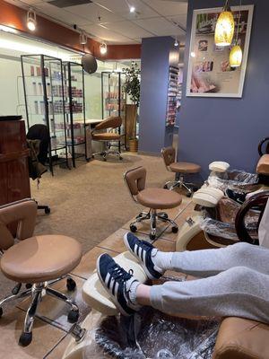 Pedicure area