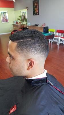 Example of a bald fade