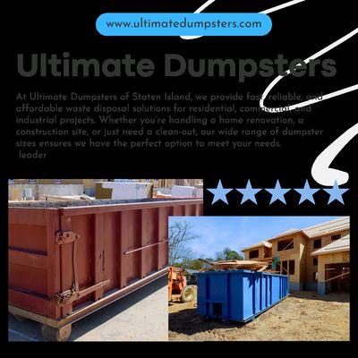 Ultimate Dumpsters Staten Island
Call Today 929-416-5311