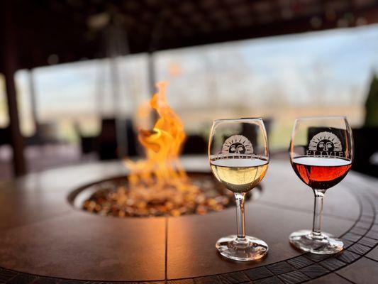 Rosé and Chardonnay