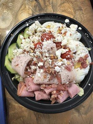 Chef salad with added feta cheese