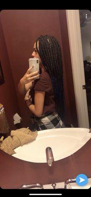 The braids were absolutely beautiful.! They stayed in for 2 months exactly with no problems. 10/10 for sure.!