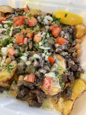 Arrachera asada fries