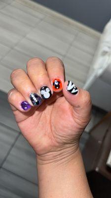 My Disney Halloween nails.