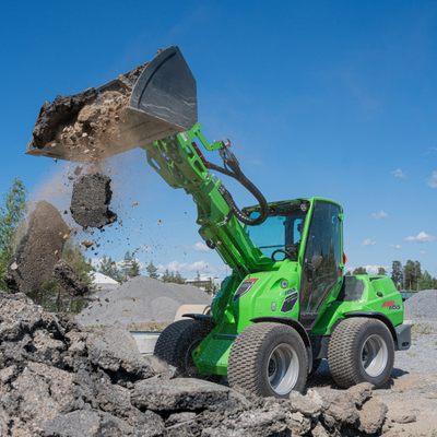 A Load from Steves Rental in Millis, MA dumping debris
