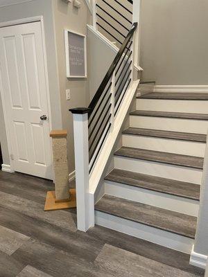 The stairs after work completed.