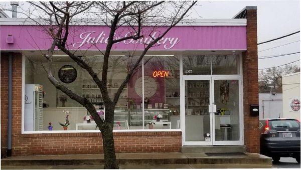 The extrerior view- before the windows were lettered.