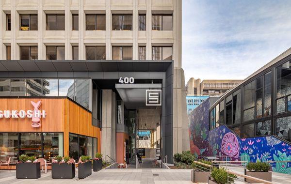 Building front entrance