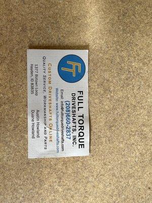 General Driveshaft Service