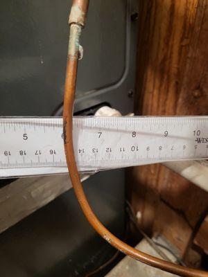 1/4" not 3/8" per guidelines