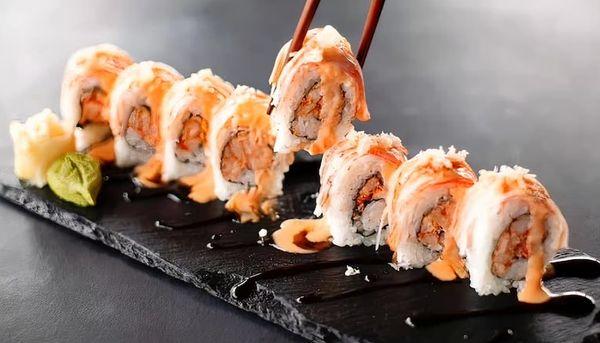 drizzled with sweet chili