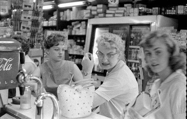 Inside Crespo's in the 1950s