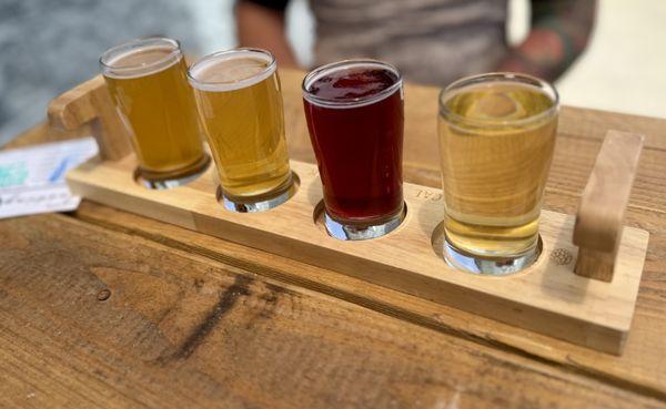 Beer Flight of 4 only $12!