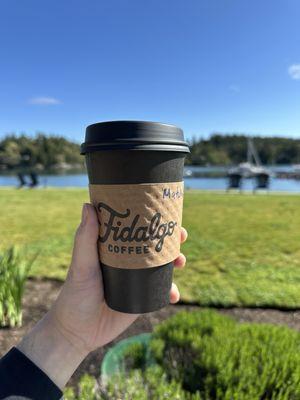 Matcha latte outside - IG @bougiefoodieboi