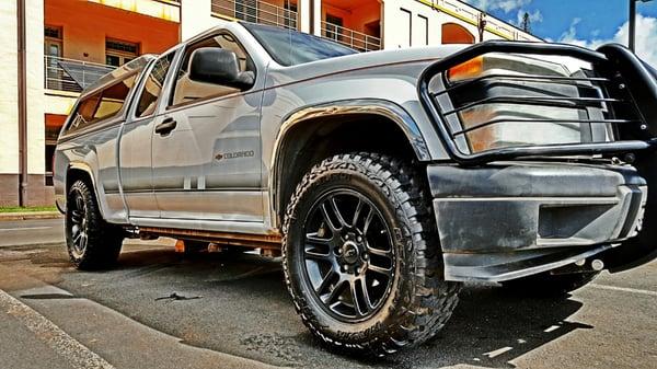 Tires and leveling kit installed by tire city. Couldn't be happier with the work done. Fair prices too.