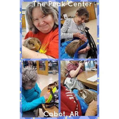 Visiting the local senior center!