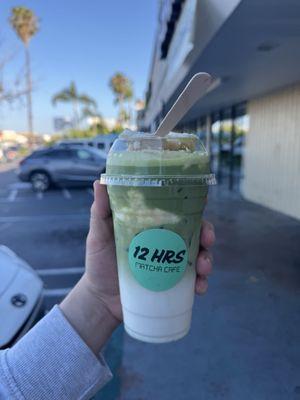 Banana pudding matcha