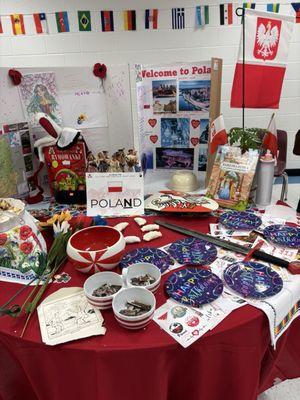 From culture and heritage night in the cafeteria