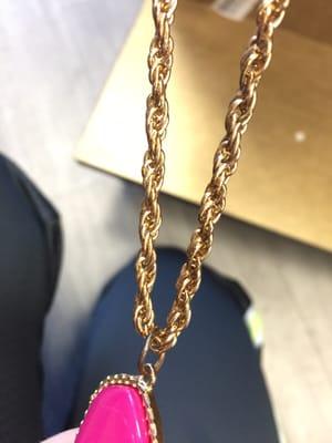 Fake Kendra Scott being sold as genuine - Even after I told the employees it was obviously fake.