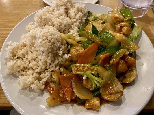 Scallop with hot garlic sauce.