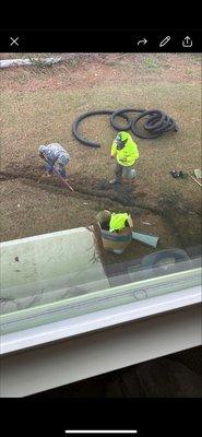 You can see they cut my line here.