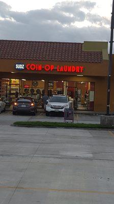 Front of Sudz Coin Laundry