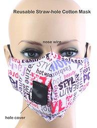 We even have masks with straw holes!