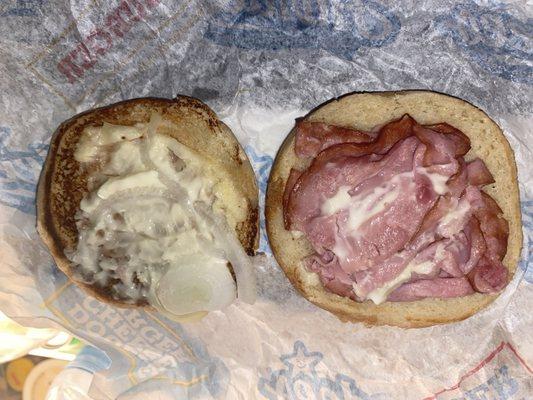 Original Hot Ham 'N' Cheese with barely any onions I asked for.