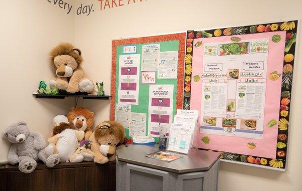 Stuffed animals in our classroom