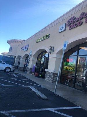 Best view without blocking cars.