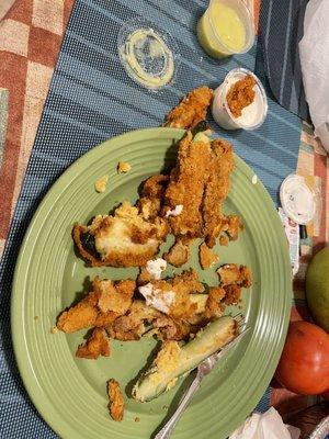 Disgusting, undercooked food.