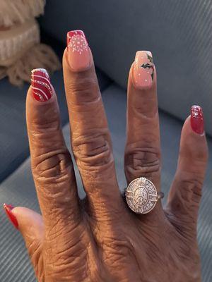 Christmas design free style by Haley