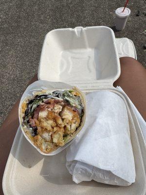 Chicken, bacon, ranch wrap