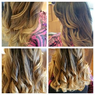 Ombre from dark to blonde