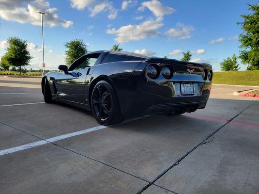 Rear tail light tint