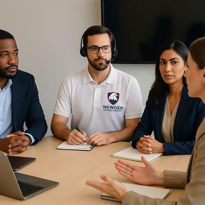 Bridging communication at every table. Our NewGen interpreters ensure clarity and professionalism in every meeting, supporting clients.